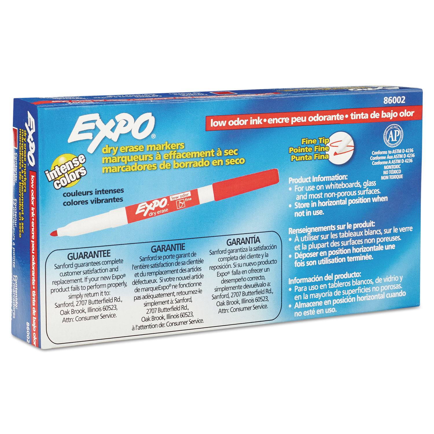 Expo Low-Odor Dry-erase Markers - Ultra Fine Marker Point SAN2003895, SAN  2003895 - Office Supply Hut