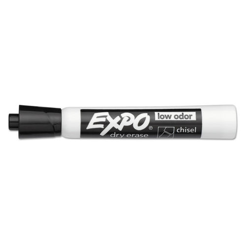 Expo Low Odor Dry Erase Markers - Fine Point Type - Black - 1 Dozen