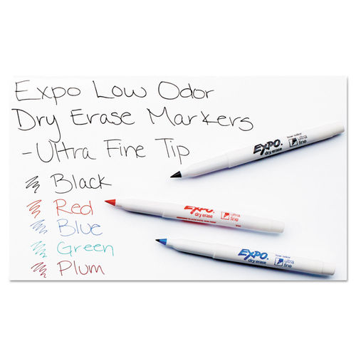 Expo Low Odor Dry Erase Markers, Ultra Fine Tip - Office Pack, Black, 36-Pack