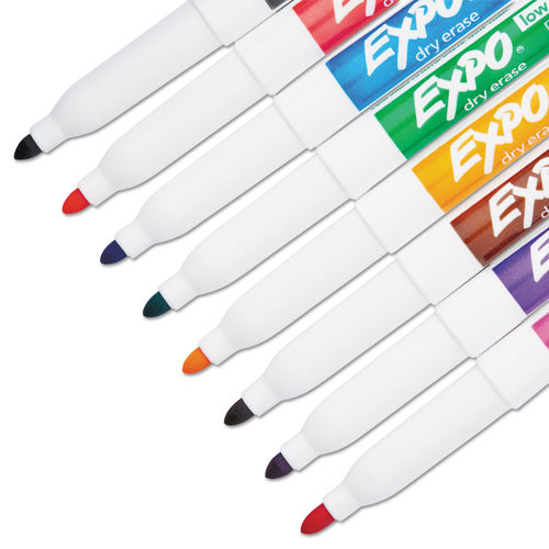 Expo 10pk Dry Erase Markers Fine Tip Multicolored