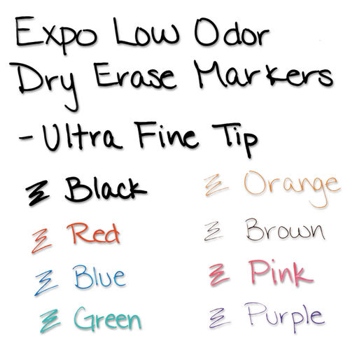 Expo Markers Ultra Fine Tip Assorted 8ct