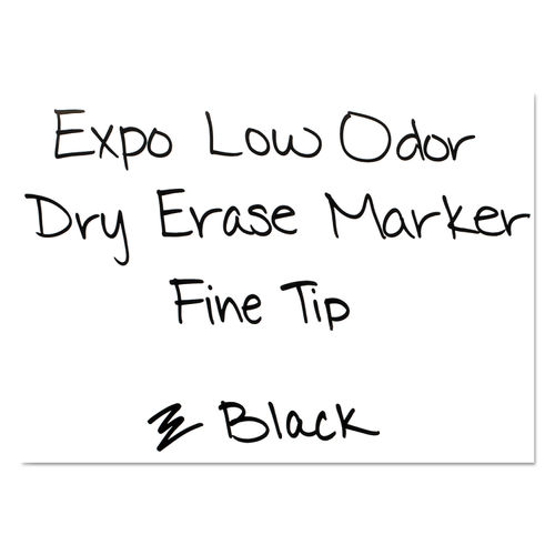 EXPO Low Odor Dry Erase Marker Fine Point Black 36/Box 1921062 