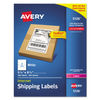 AVE5126 - Shipping Labels w/ TrueBlock Technology, Laser Printers, 5.5 x 8.5, White, 2/Sheet, 100 Sheets/Box