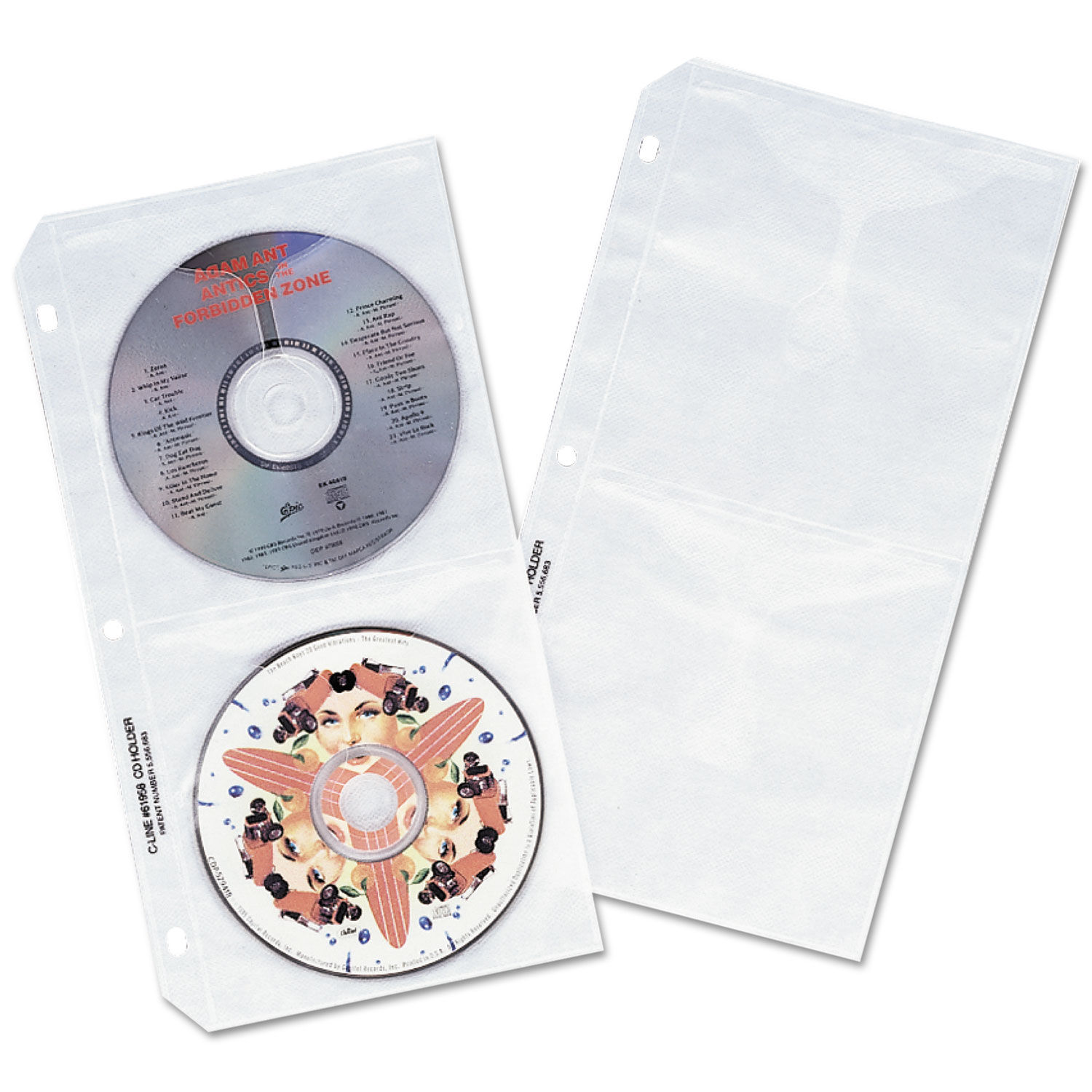 Deluxe CD Ring Binder Storage Pages by CLine® CLI61958