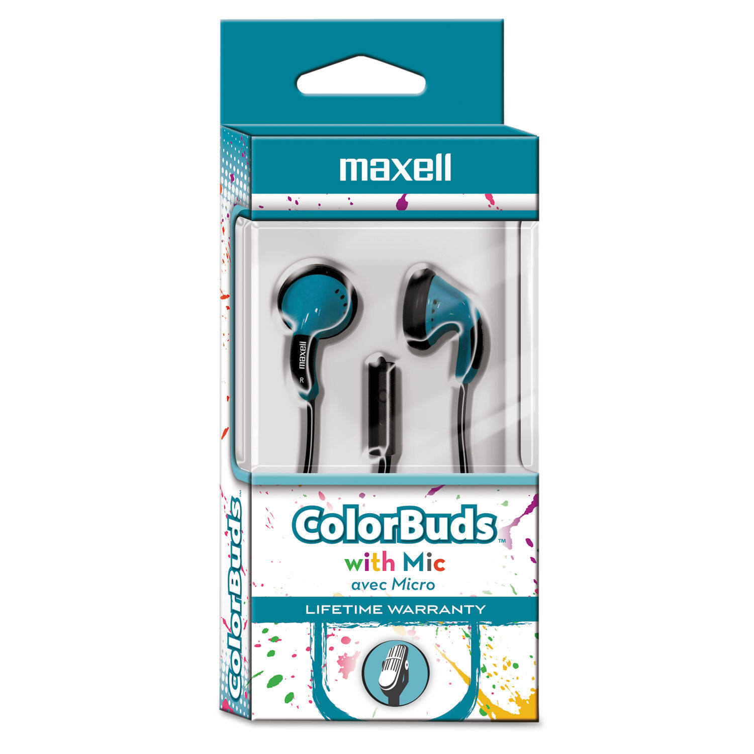 maxell in ear rubberized with microphone