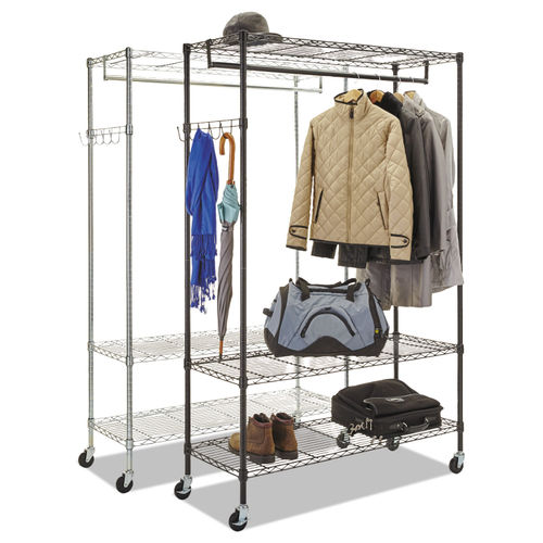 Alera® Wire Shelving Garment Rack