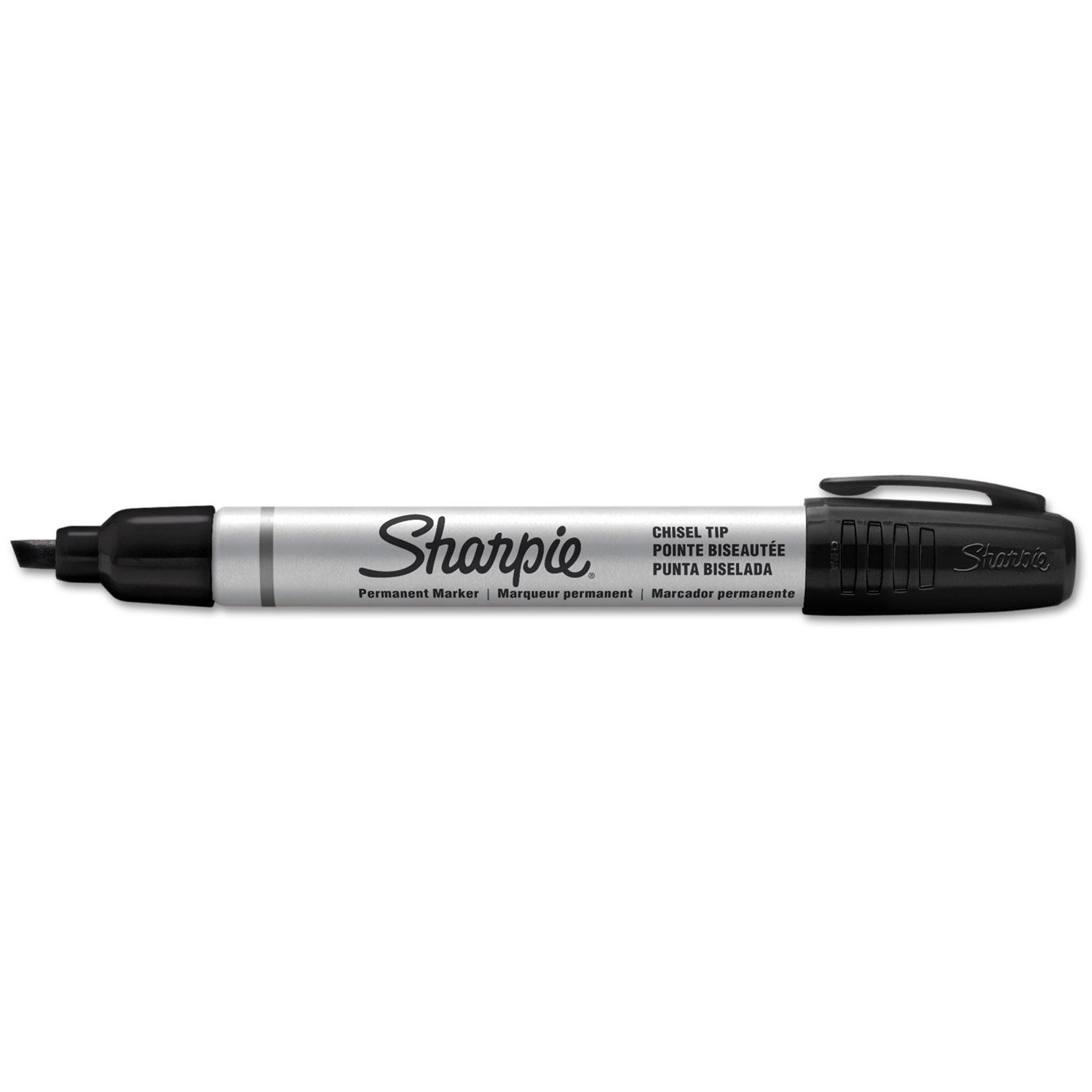 Berol Toughpoint Waterproof Chisel Point Permanent Marker Black TP8000