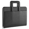 UNV25650 - Zip-Around Padfolio, Vinyl, 14 1/2 x 2 1/2 x 11 1/2, Black