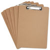 UNV05562 - Hardboard Clipboard with Low-Profile Clip, 0.5" Clip Capacity, Holds 8.5 x 11 Sheets, Brown, 6/Pack