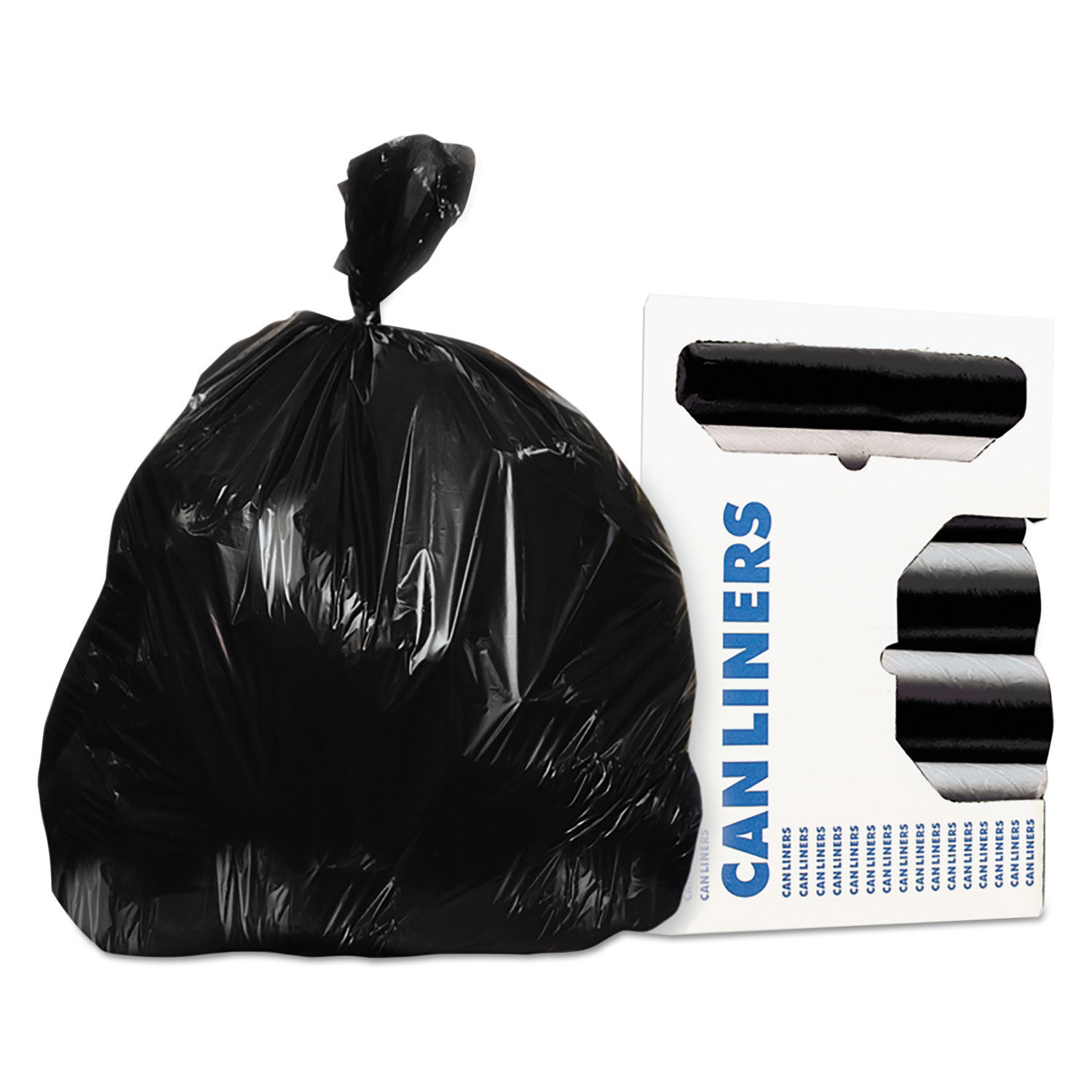 55 Gallon Low Density Black Trash Bag