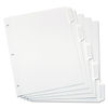 OXF11314 - Custom Label Tab Dividers with Self-Adhesive Tab Labels, 5-Tab, 11 x 8.5, White, 25 Sets