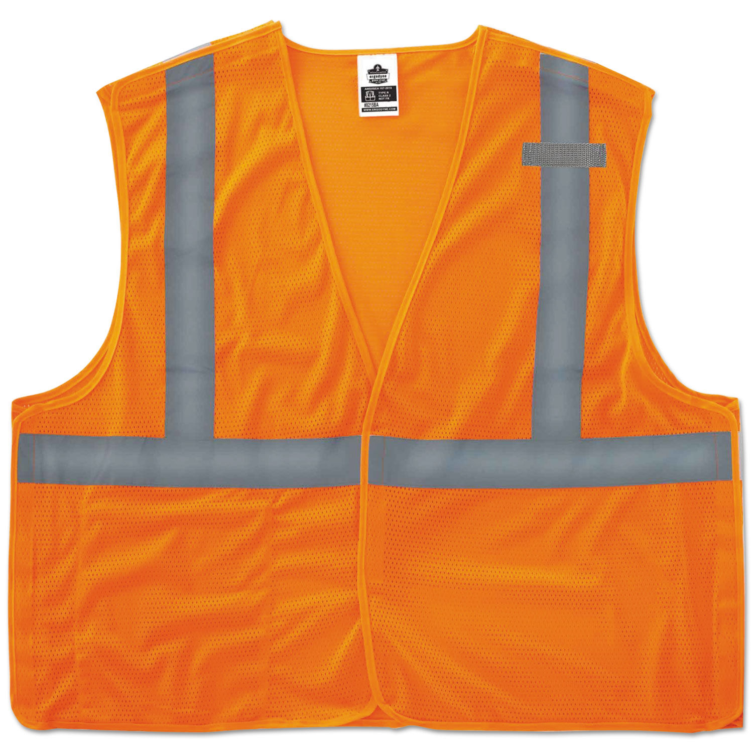 GloWear 8215BA Type R Class 2 Econo Breakaway Mesh Vest, Large to X-Large,  Orange