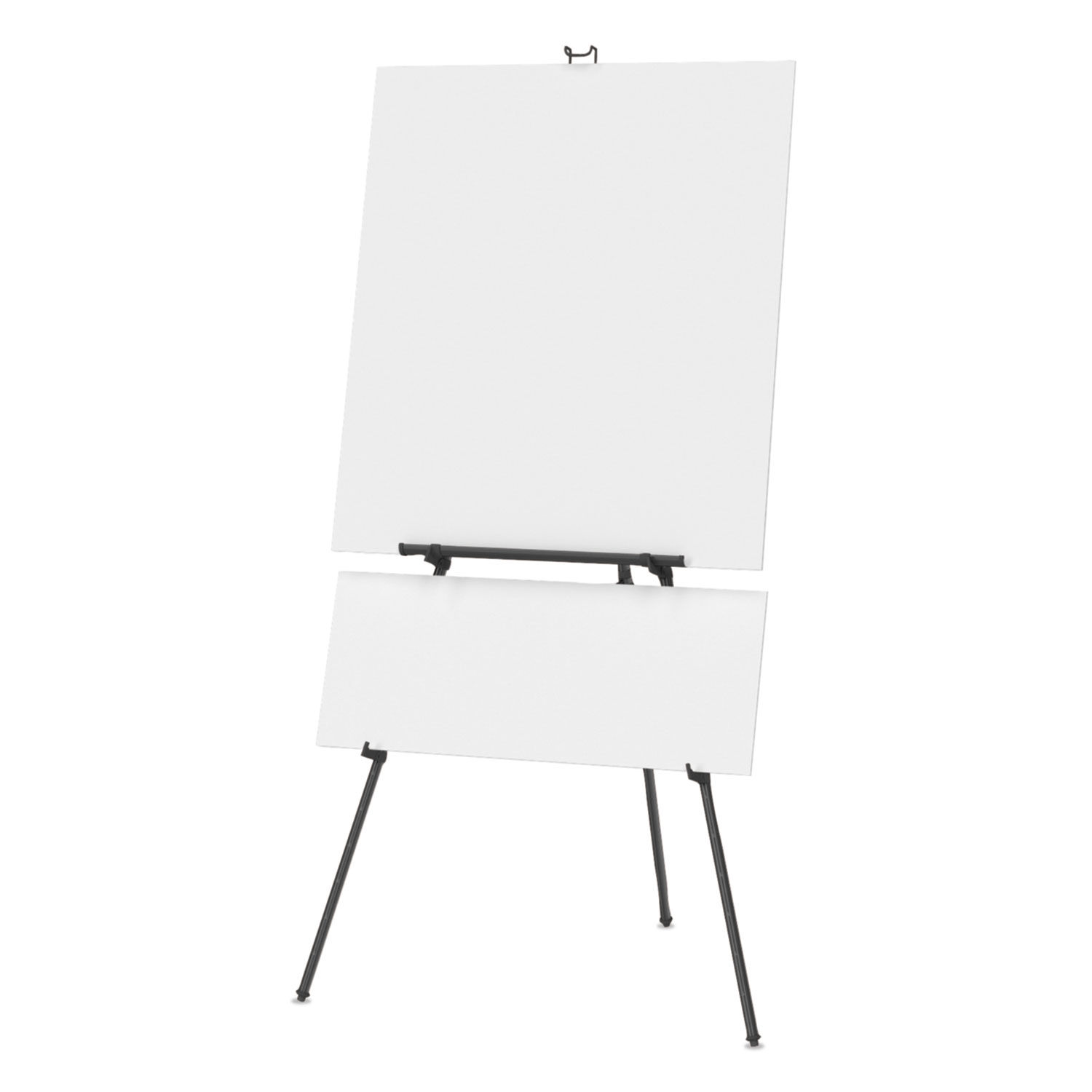 Quartet Aluminum Heavy-Duty Telescoping Easel, 66H, Black