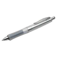 NSN6296573 - 7520016296573 SKILCRAFT WriteBalance Wide Body Ballpoint Pen, Retractable, Medium 1 mm, Black Ink, Silver Barrel