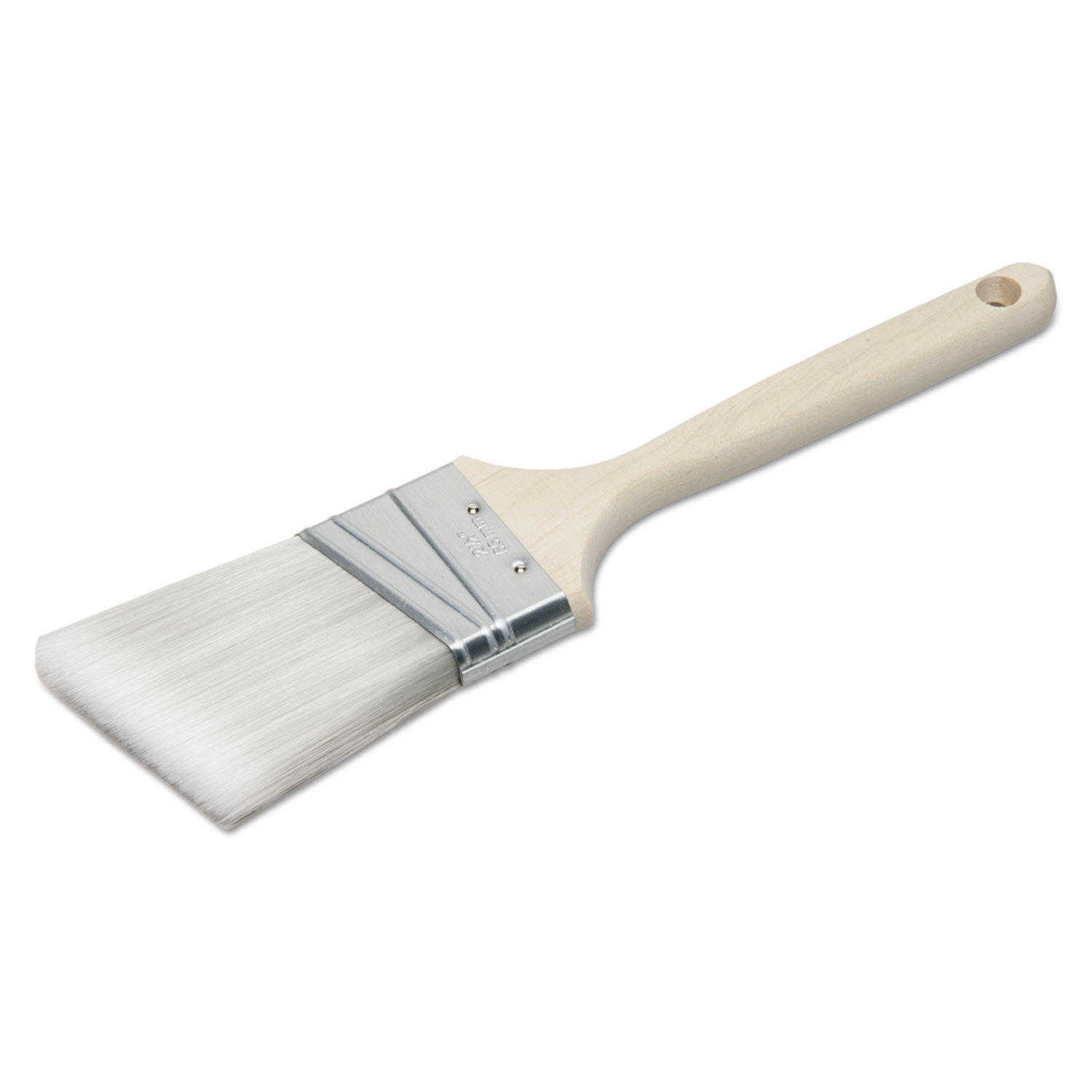8020015964247 SKILCRAFT Synthetic Filament Paint Brush, 0.56 Wide, Angled  Profile, Wood Handle