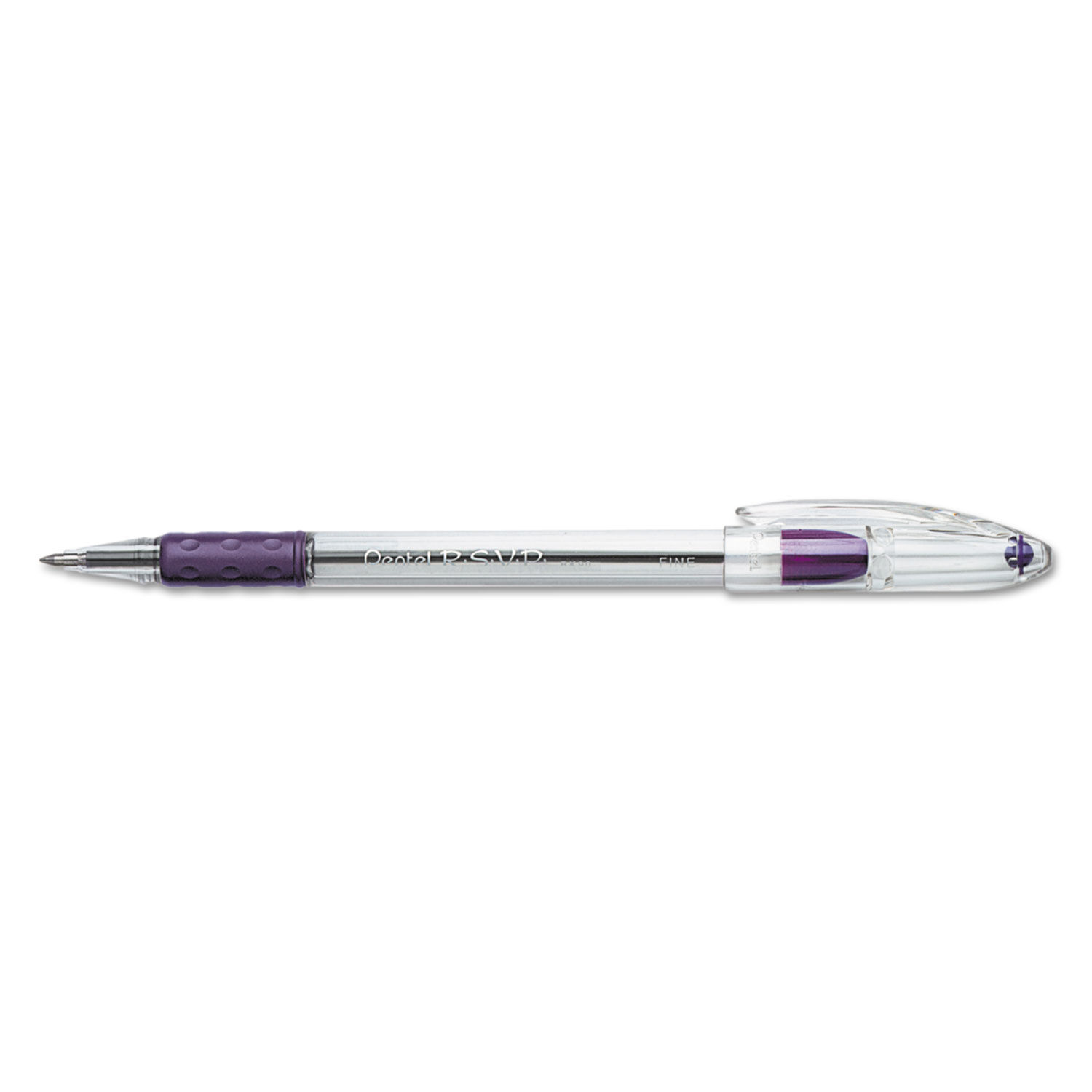 Pentel R.S.V.P. Ballpoint Stick Pen Violet Ink Medium Point 1 EA