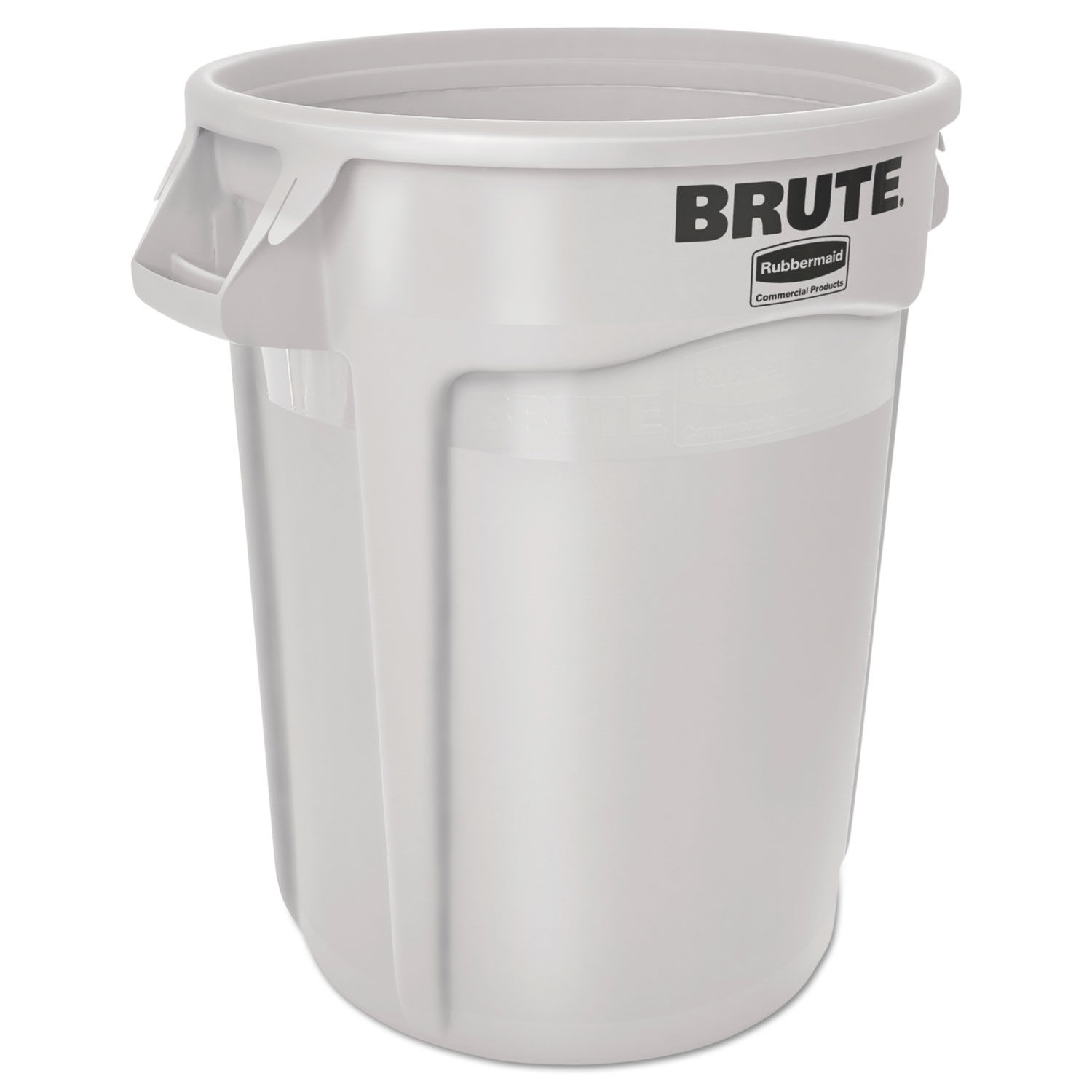 Rubbermaid 44 gal. Brute Vented Trash Receptacle, Round, Blue