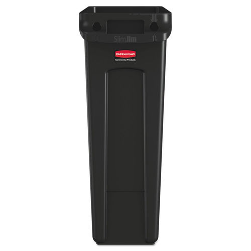 Rubbermaid Brute RCP264360BK 44 Gallon Black Vented Trash Can