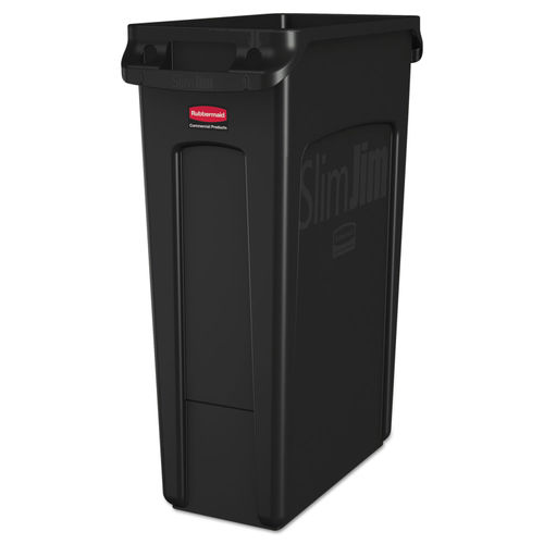 Rubbermaid Brute RCP264360BK 44 Gallon Black Vented Trash Can