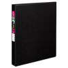 AVE27250 - Durable Non-View Binder with DuraHinge and Slant Rings, 3 Rings, 1" Capacity, 11 x 8.5, Black