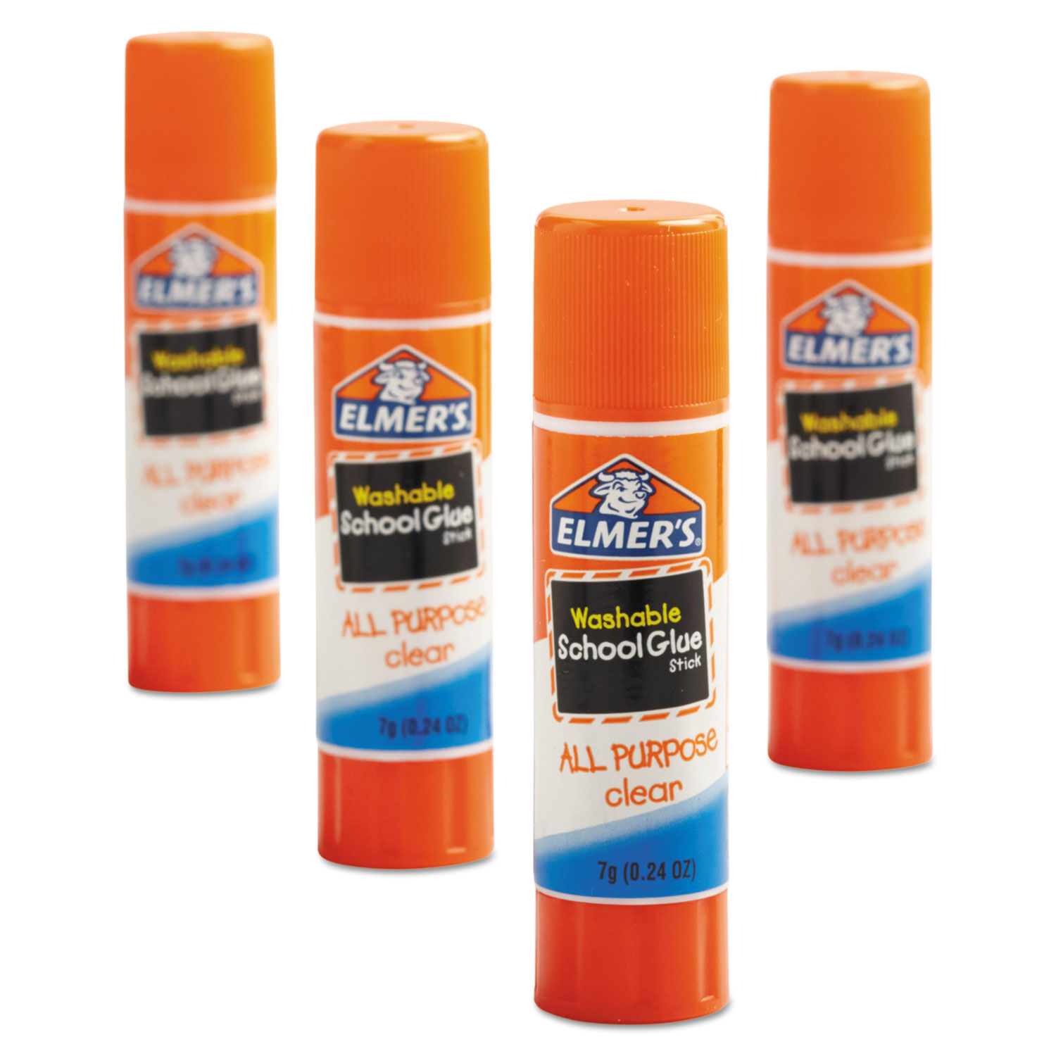 Elmer's School Glue Sticks, Disappearing Purple - 4 pack, 0.24 oz each