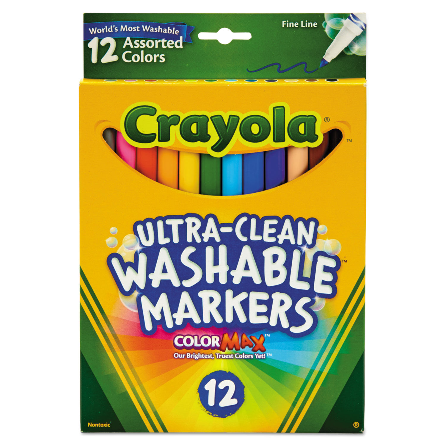 CYO587861 - Crayola Ultra-Clean Washable Markers - Assorted - 40