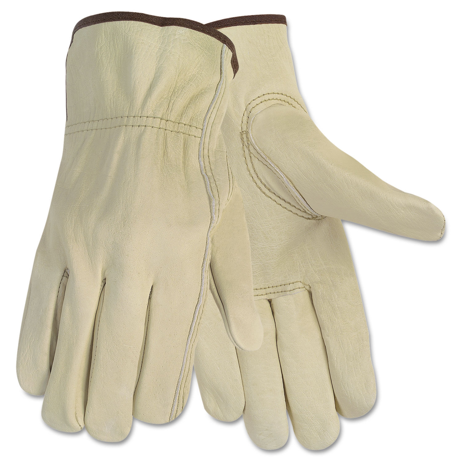 Economy Leather Driver Gloves by MCR Safety CRW3215L