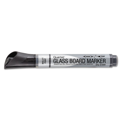  Quartet Premium Glass Board Dry Erase Marker, Bullet Tip,  Black : Office Products