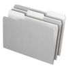 PFX435013GRA - Interior File Folders, 1/3-Cut Tabs: Assorted, Legal Size, Gray, 100/Box