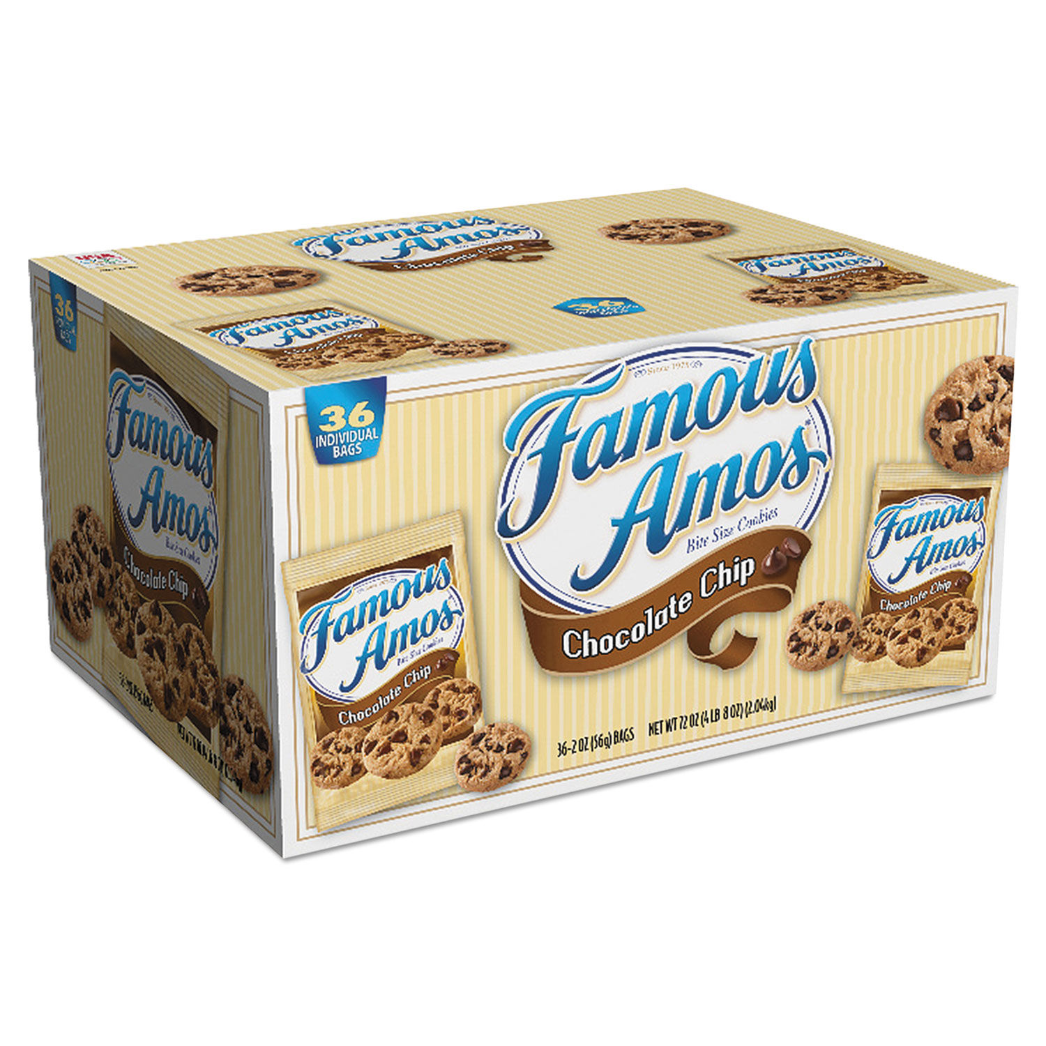 Famous Amos cookies. Печенье в желтой коробке. Печенье в желтых коробочках с корицей французское.