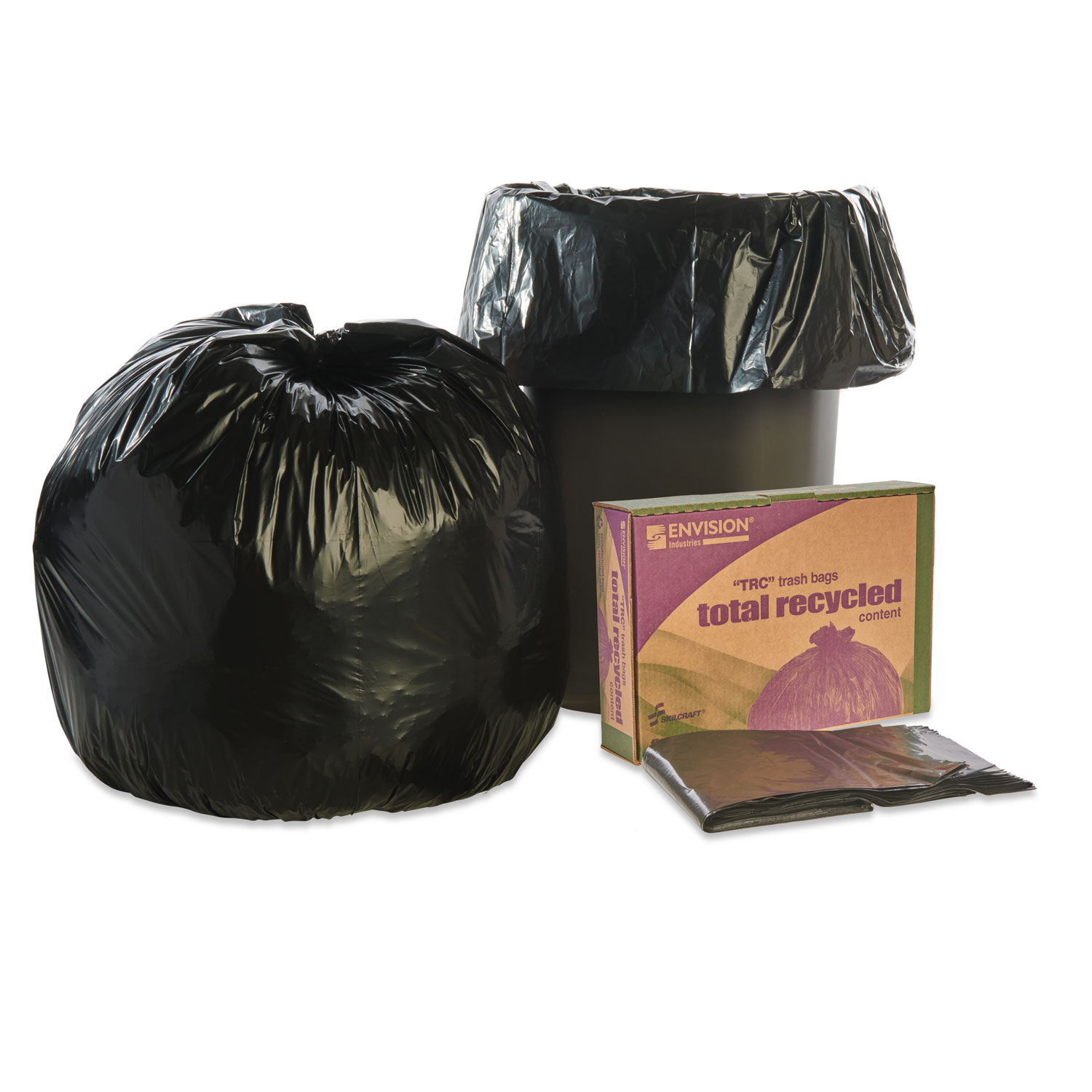 SKILCRAFT Medium Duty Plastic Trash Bag - 10 Gal 