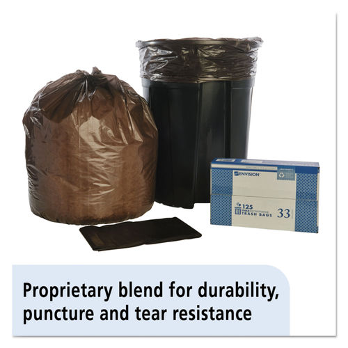 33 Gallon Clear Regular Duty Trash Bags - 0.5 Mil