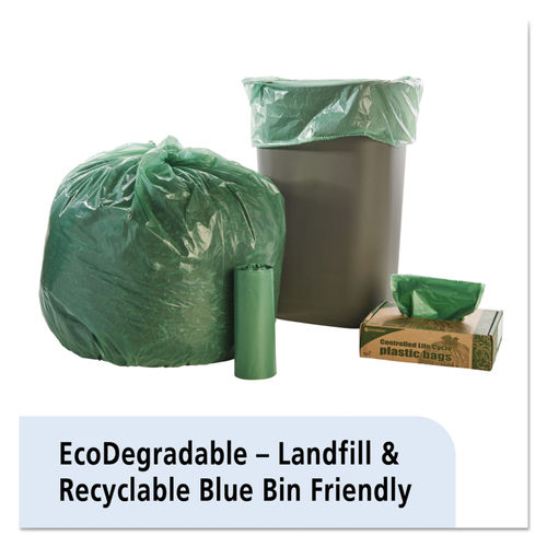 Controlled Life Cycle Trash Garbage Bags 1.1 mil 39 Gallon Brown Box Of 40  - Office Depot