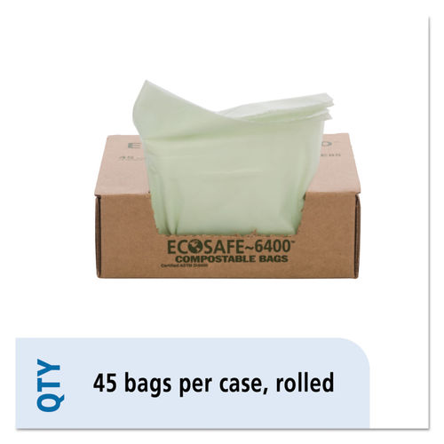 Stout 30 Gal. EcoSafe Compostable Trash Bags (48 Per Box) STOE3039E11 - The  Home Depot