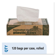 Heavy-Duty Trash Bags, 13 gal, 0.9 mil, 24.5 x 27.38, White, 50