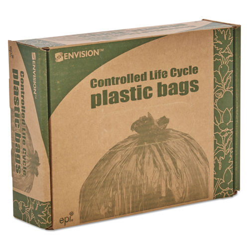 Stout Recycled Content Trash Bags, Brown