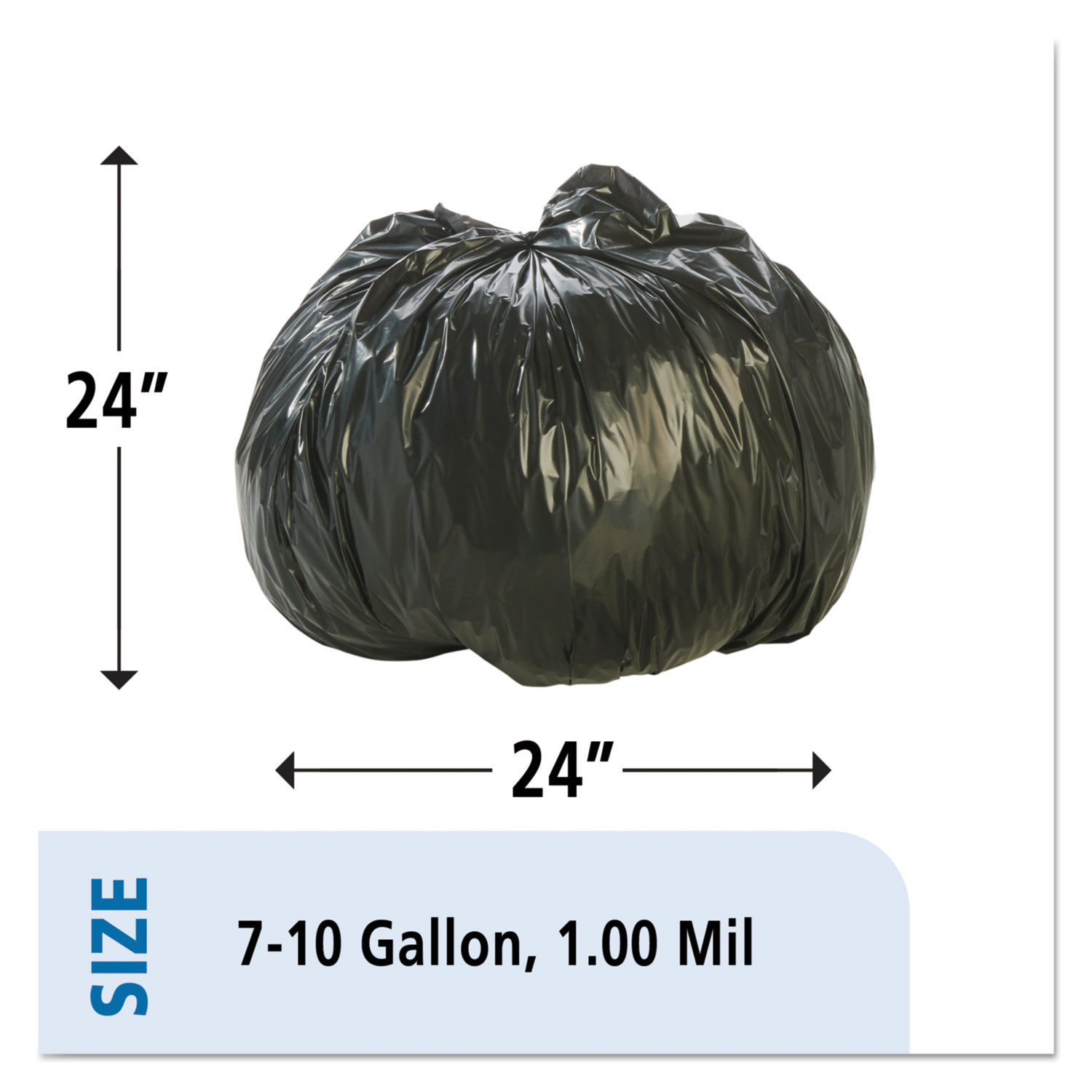 100% Recycled Plastic Trash Bags