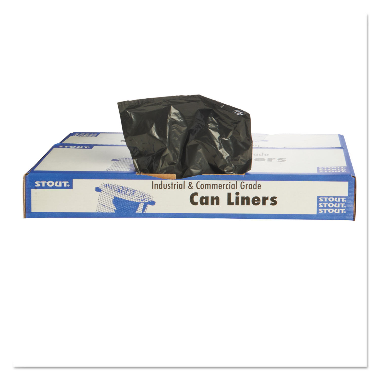  (100 Pack) 55-60 Gallon Trash Bags, 1.5 Mil, Heavy