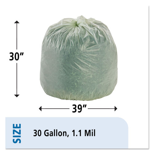 30 Gal. EcoSafe Compostable Trash Bags (48 Per Box)