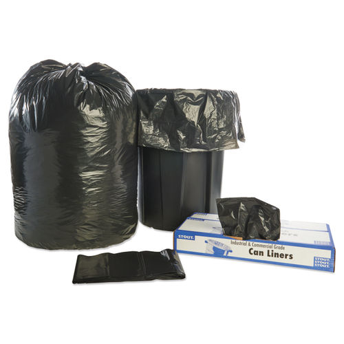 45 Gallon Black Trash Bags, 1.5mil, 100-Count - Wholesale Price