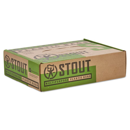 Stout Recycled Content Trash Bags, Brown