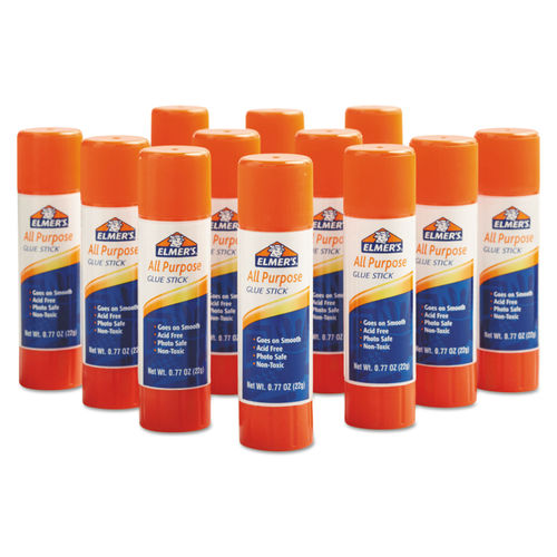 Elmer's Washable School Glue Sticks, All Purpose, 4 Per Pack, 6