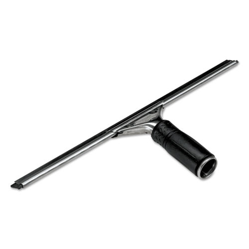 Shower Squeegee Window Cleaning Tool with Replacement Rubber 10 Inch Black