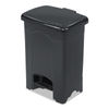 SAF9710BL - Plastic Step-On Receptacle, 4 gal, Plastic, Black