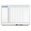 QRT33704 - Horizontal Matrix Employee Tracking Board, 23 x 16, Aluminum Frame