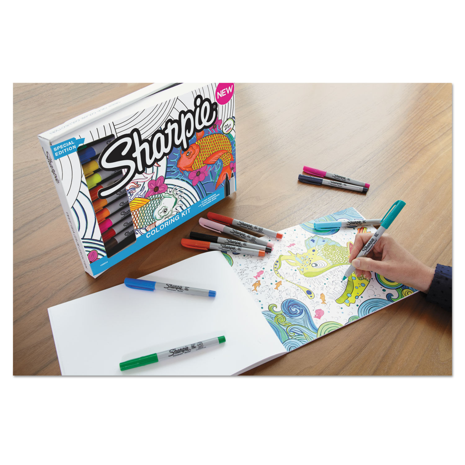 Adult Coloring Kit by Sharpie® SAN1989554 | OnTimeSupplies.com