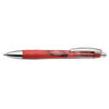 NSN5646054 - 7520015646054 SKILCRAFT VISTA Gel Pen, Retractable, Medium 0.7 mm, Red Ink, Red/Clear Barrel, Dozen