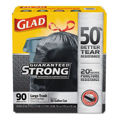  GLAD 70313 Drawstring Outdoor 30-Gallon Trash Bags