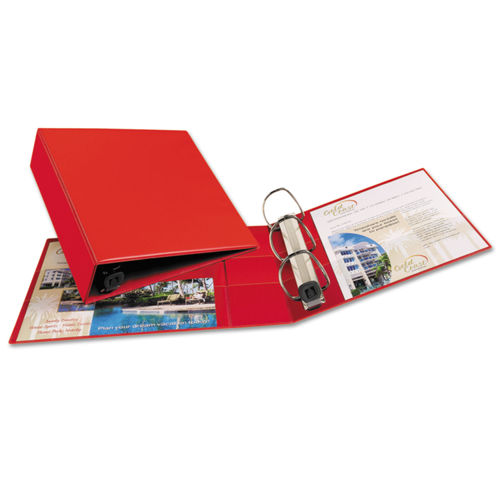 Avery Heavy Duty View 3 Ring Binder With Locking One Touch EZD Rings 2 D  Rings Red - Office Depot