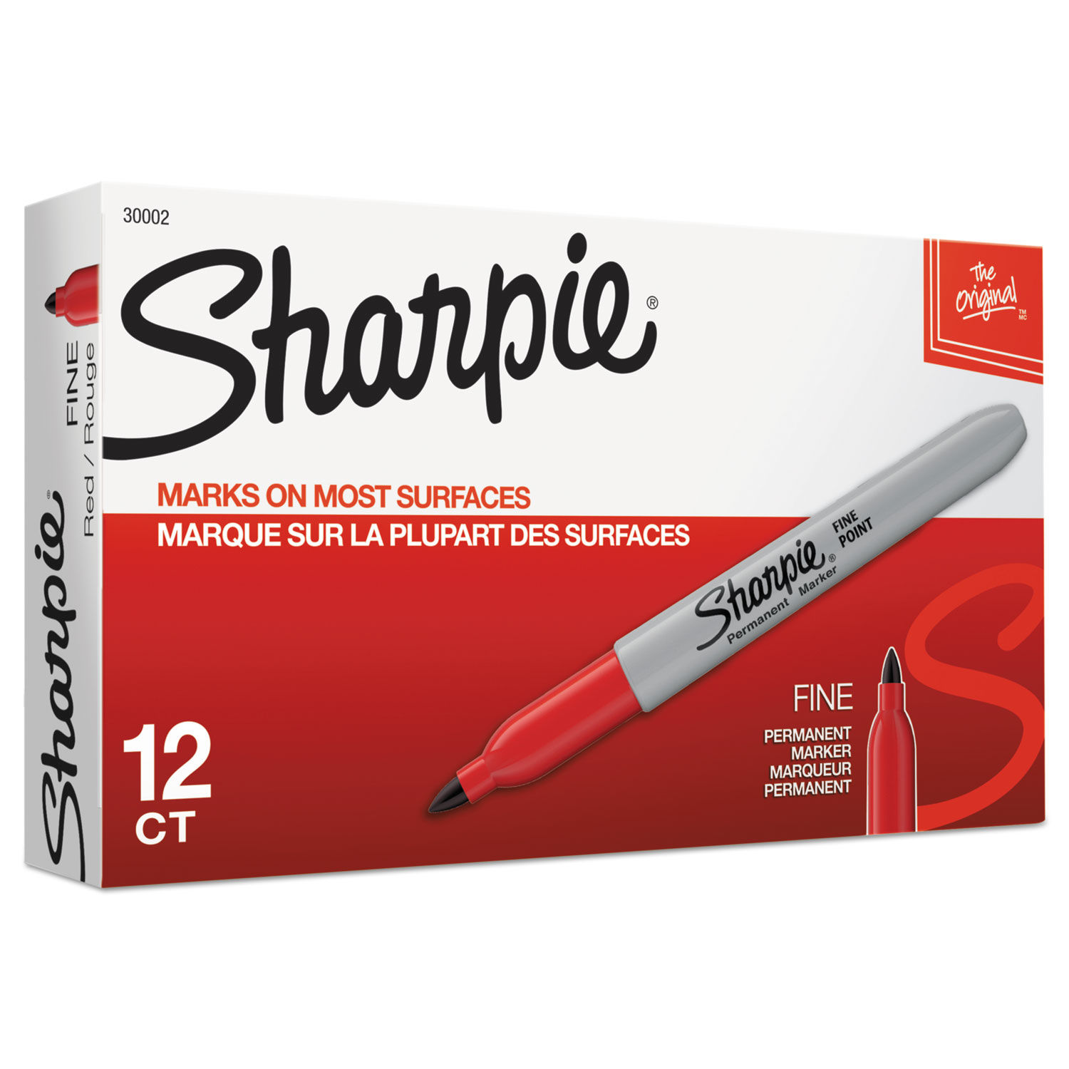 Sharpie® Ultra Fine Markers - Red S-19421R - Uline